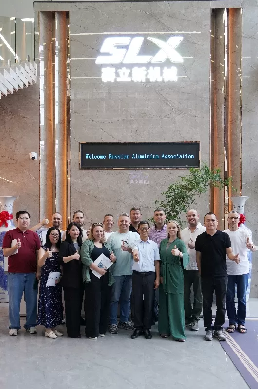 Russian Aluminum Association Delegation Visits SLX Machinery for Industry Exchange