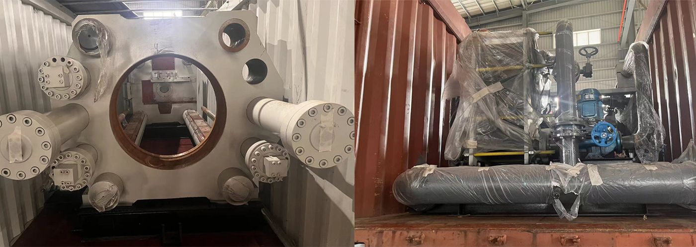 1100T short-stroke extrusion press shipped out to Cambodia.