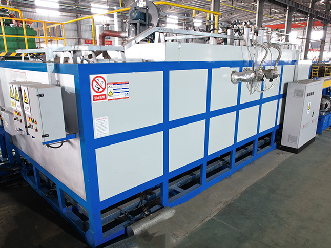 Dedicated aluminum rod heating furnace for aluminum extrusion production line